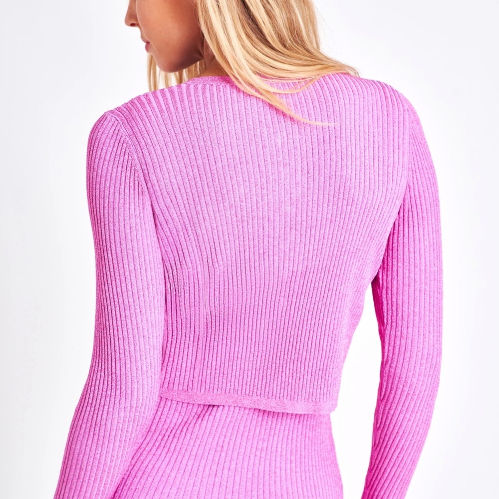 Loveshackfancy new with tags never been worn purple cardigan - Picture 6 of 15